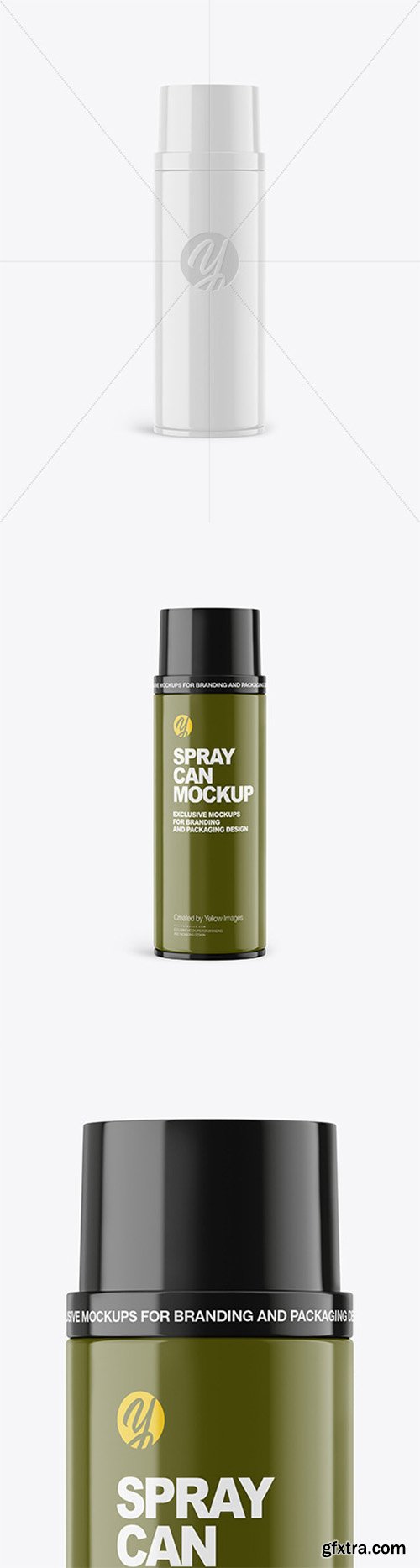 Glossy Spray Can Mockup 64886