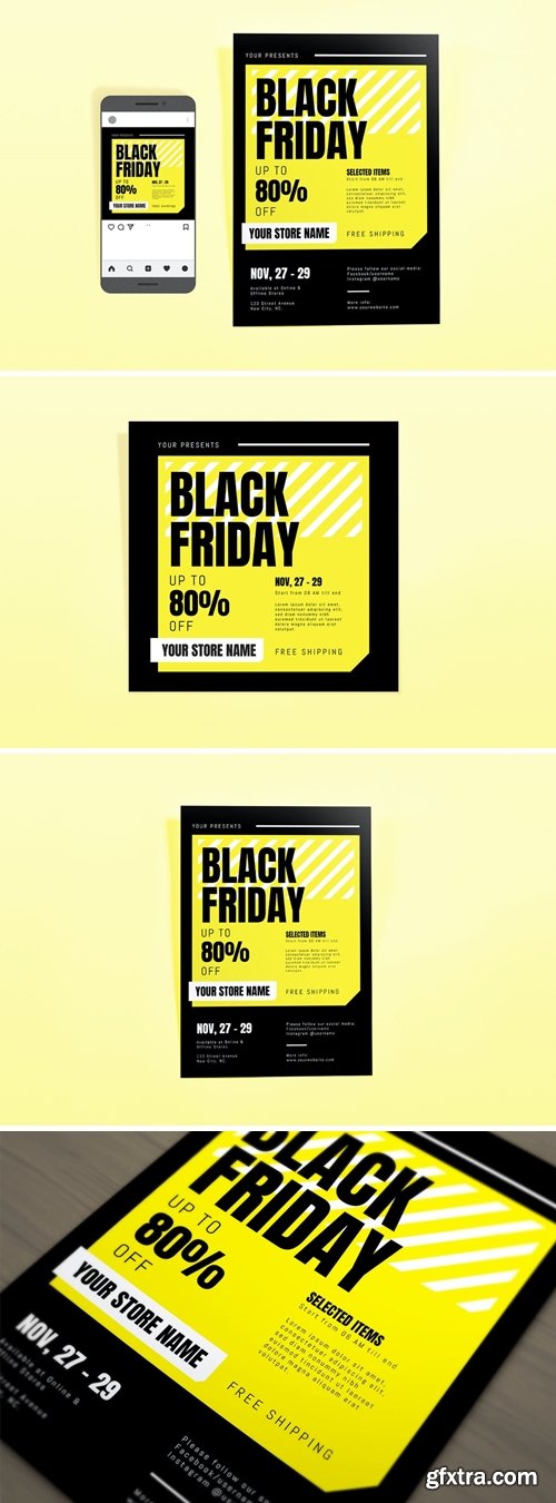 Black Friday Sale Template Set