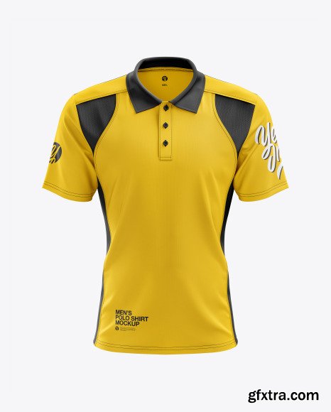 Men’s Club Polo Shirt mockup (Front View) 51384