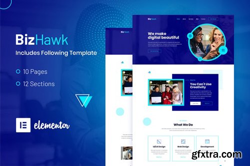 ThemeForest - BizHawk v1.0 - Corporate Agency Elementor Template Kit - 28725456