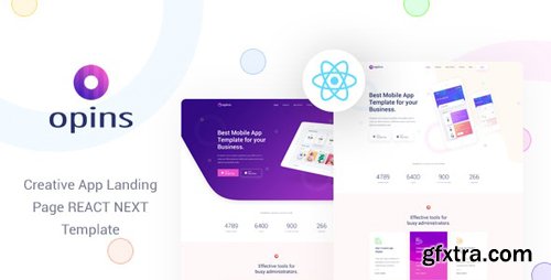 ThemeForest - Opins v1.0 - React Next App Landing Page Template - 28520326