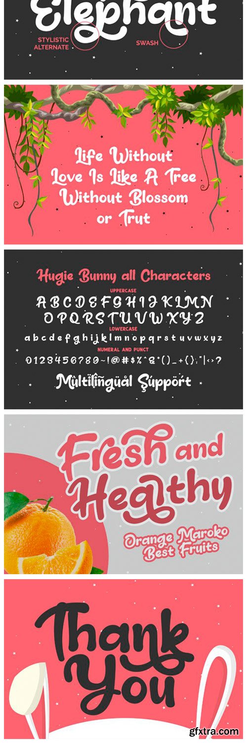 Hugie Bunny Font