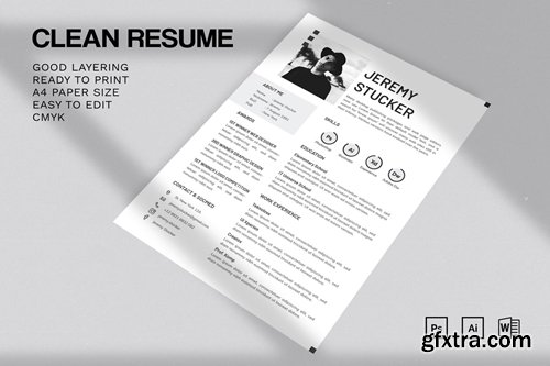 Minimalist CV Resume Template