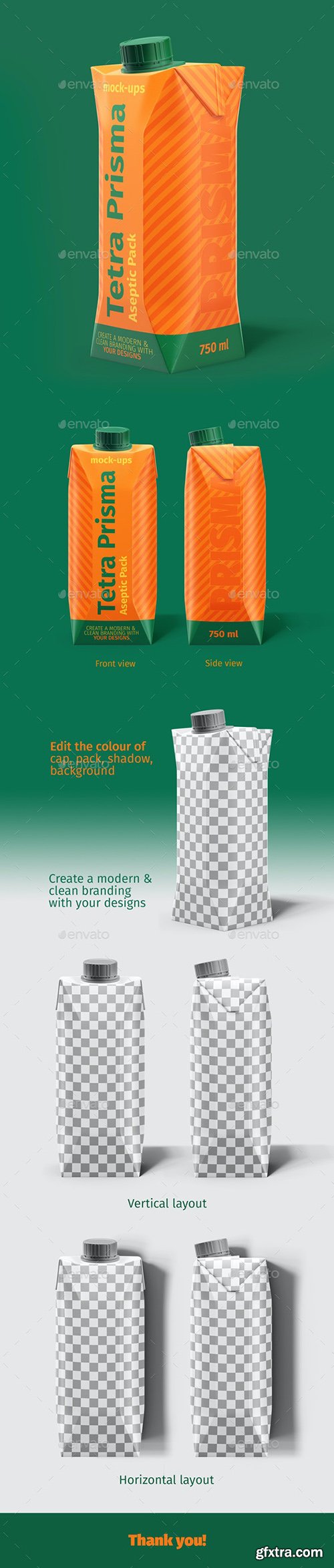 GraphicRiver - Tetra Prisma 750ml Pack Mock-ups 28598056