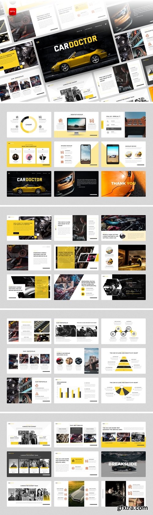 Cardoctor-Car Service PowerPoint, Keynote and Google Slides Template