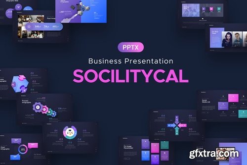 Sociliytical Business Powerpoint Template