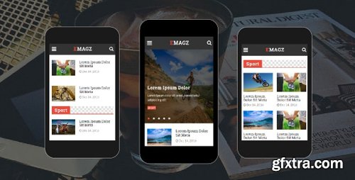 ThemeForest - Emagz v1.0 - News & Magazine Mobile Template - 18299353