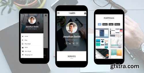 ThemeForest - Smith v1.0 - Personal vCard, CV, Resume, Profile Mobile Template - 18858884