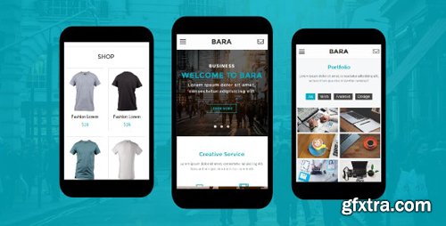 ThemeForest - Bara v1.0 - Creative Mobile Template - 19127049