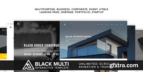 ThemeForest - Black v1.0 - Multi Interactive Template (Update: 21 August 17) - 19536576