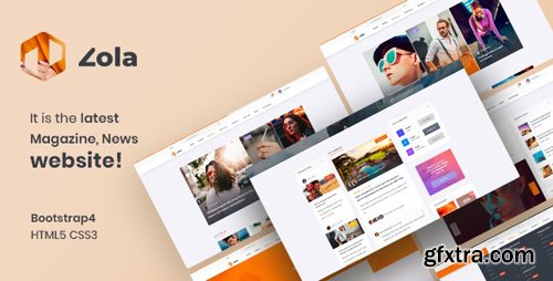 ThemeForest - Zola v1.0 - Magazine News HTML5 Template - 25263275