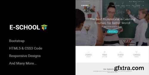 ThemeForest - E-School v1.0 - Professional Learning and Courses HTML5 Template - 19398138