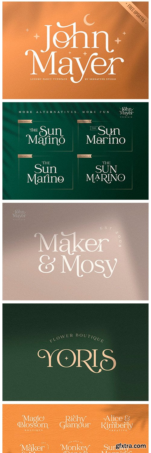 CM - John Mayer - Fancy Ligature Font 4901368