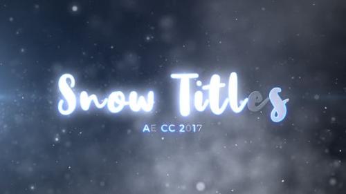 Videohive - Snow Titles