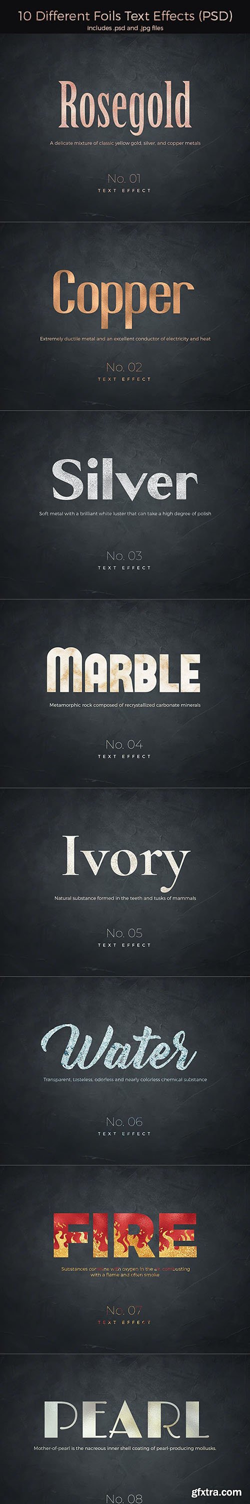 GraphicRiver - 10 Different Foils Text Effects 28251271