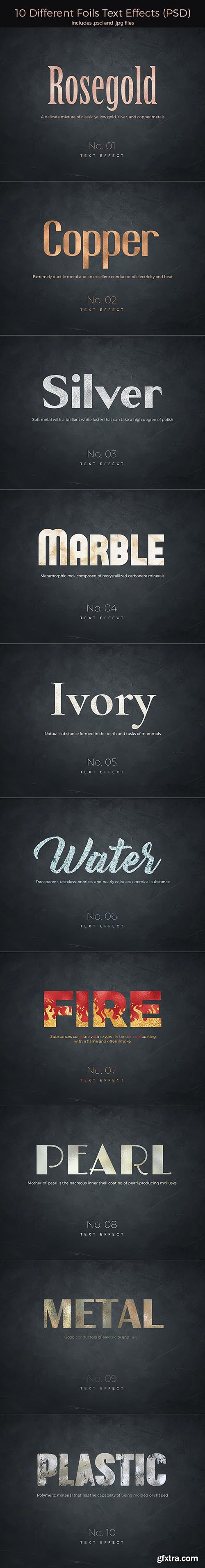 GraphicRiver - 10 Different Foils Text Effects 28251271