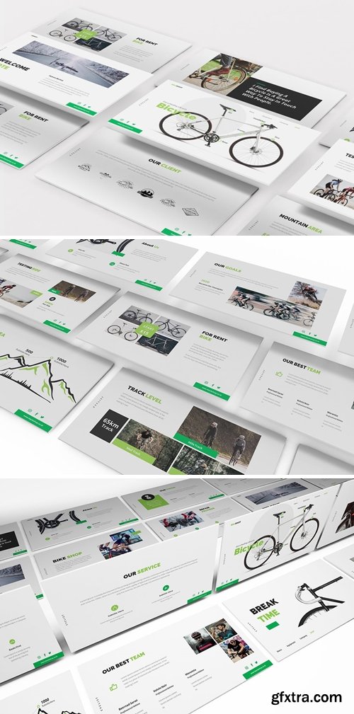 Bicycle Powerpoint, Keynote and Google Slides Templates