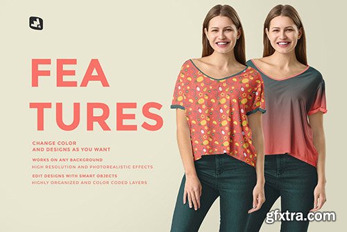 CreativeMarket - Female Everyday Outfit Mockup 4602408