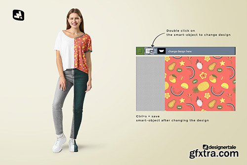 CreativeMarket - Female Everyday Outfit Mockup 4602408