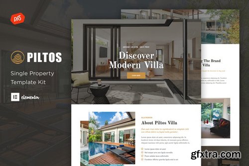 ThemeForest - Piltos v1.0 - Single Property Elementor Template Kit - 28833266