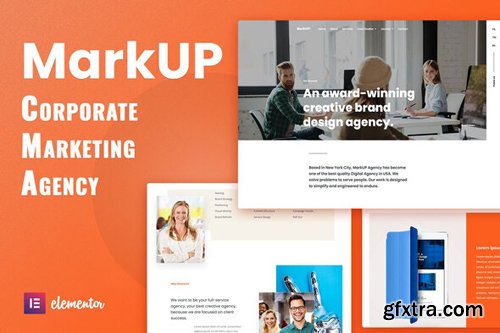 ThemeForest - MarkUP v1.0 - Corporate & Marketing Agency Elementor Template Kit - 28796373