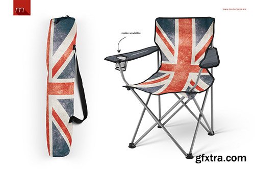 CreativeMarket - Folding Beach Chair Mock-up 549408