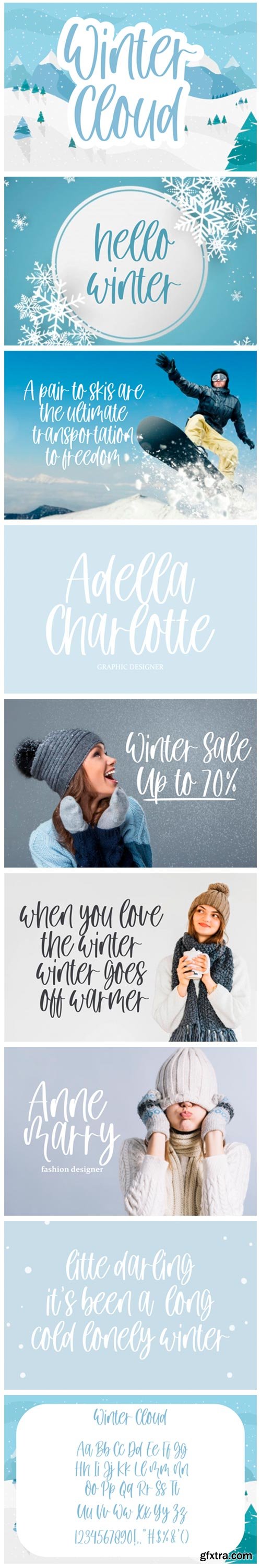 Winter Cloud Font