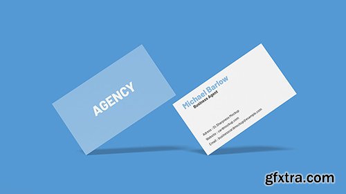 Floating Business Card - Mockup