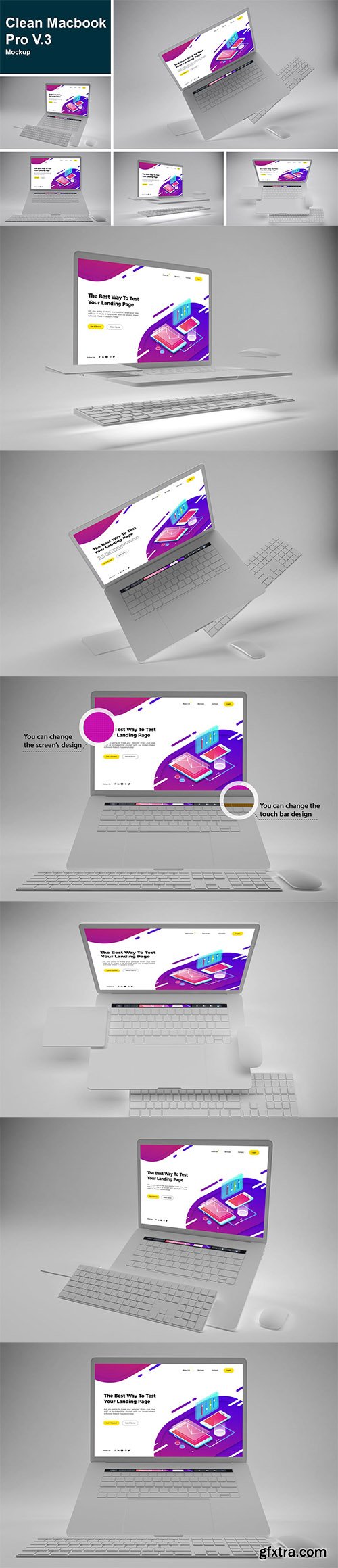 Clean Macbook Pro Mockup V.3