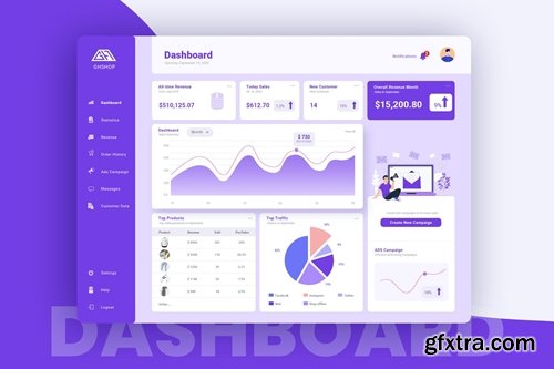 Shop Admin Dashboard UI Kit