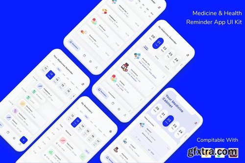 Medicine & Health Reminder App UI Kit