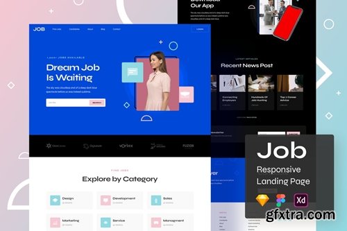 Job Responsive Landing Page