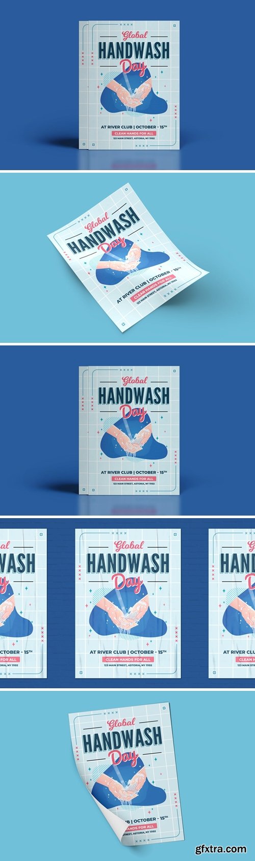 Global Handwashing Day Flyer Template