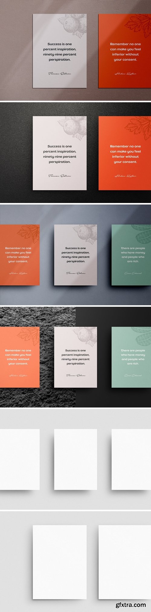 Pome Shadow Stationery Mockup