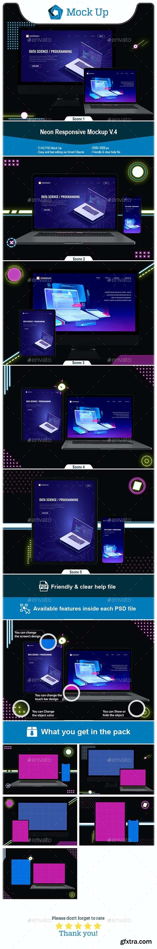 GraphicRiver - Neon Responsive Mockup V.4 27514975