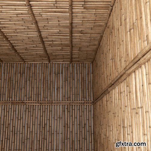 Bamboo ceiling 3D model