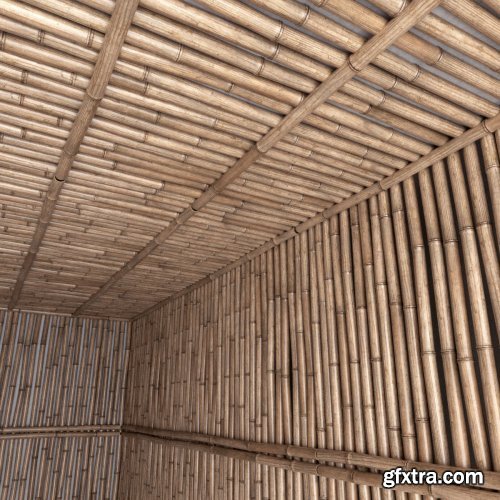 Bamboo ceiling 3D model