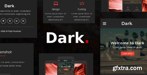 ThemeForest - Dark v1.0 - Multipurpose Mobile Template - 19879371