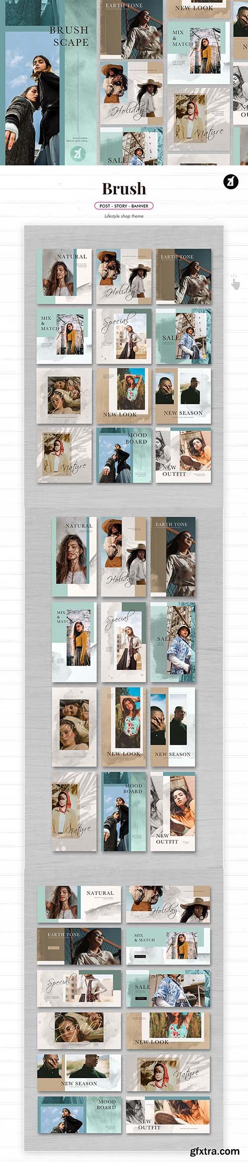 CreativeMarket - Chanut-is bundle : Templates pack V2 4553332