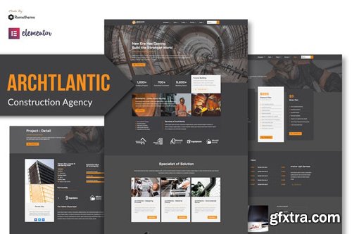 ThemeForest - Archtlantic v1.0 - Construction Agency Elementor Template Kit - 28854783