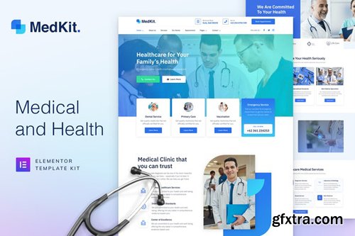 ThemeForest - MedKit v1.0 - Health & Medical Elementor Template Kit - 28885792