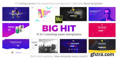 ThemeForest - BigHit v1.1 - 11 in 1 Coming Soon Responsive Muse Templates - 19466892