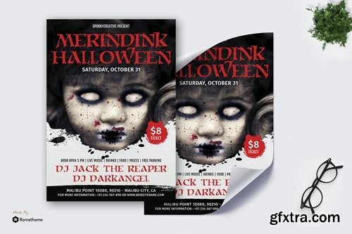 Merindink Halloween - Party Poster RB