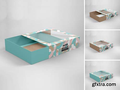 Stacked Window Sleeve Boxes Mockup