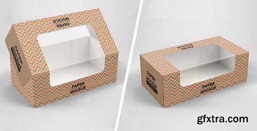 Stacked Window Sleeve Boxes Mockup