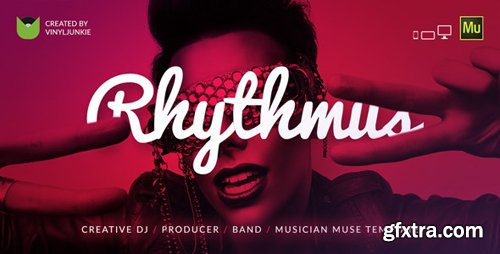 ThemeForest - Rhythmus v1.0 - Creative DJ / Producer / Musician Site Muse Template - 17508748