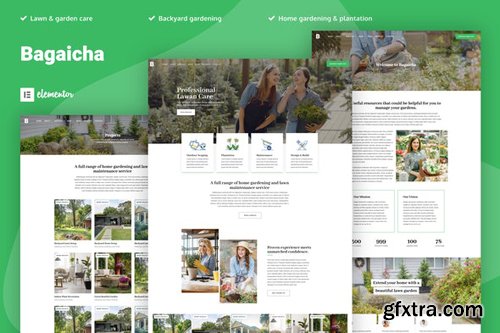 ThemeForest - Bagaicha v1.0 - Landscape & Gardening Elementor Template Kit - 28765249