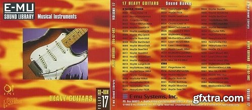 E-MU Classic Series Vol 17 Heavy Guitars for Emulator X3