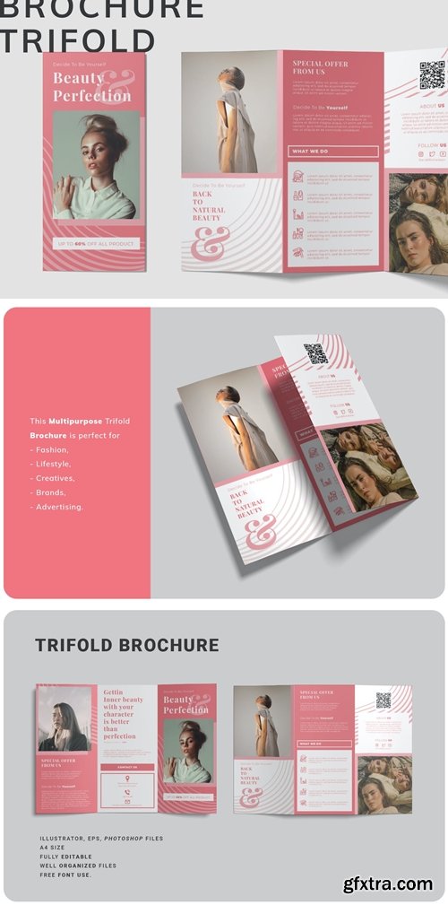 Beauty Trifold Brochure