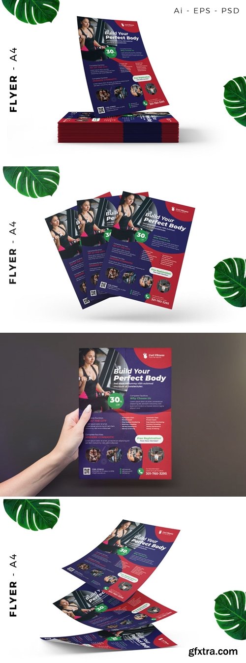 Gymnastic Body Building Flyer Design